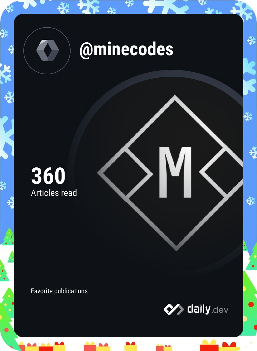 Minecodes's Dev Card