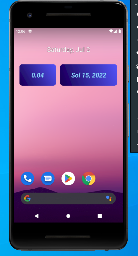 dark theme widgets