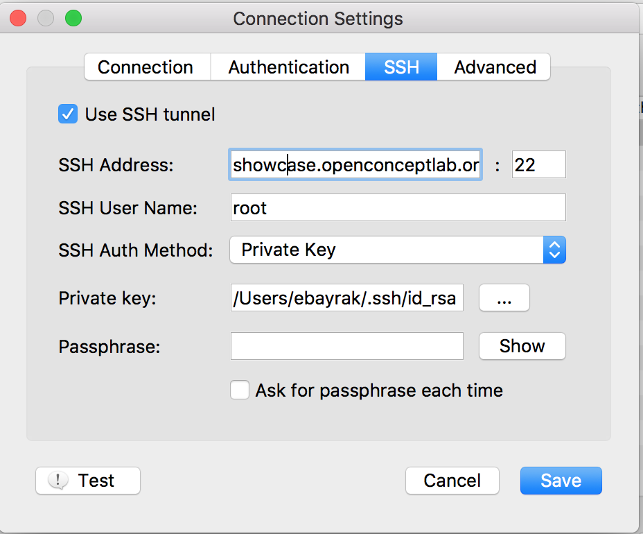 New Connection SSH