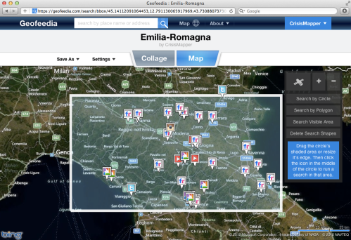 Geofeedia screenshot