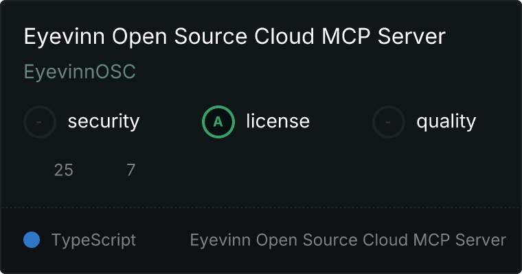 Eyevinn Open Source Cloud Server MCP server