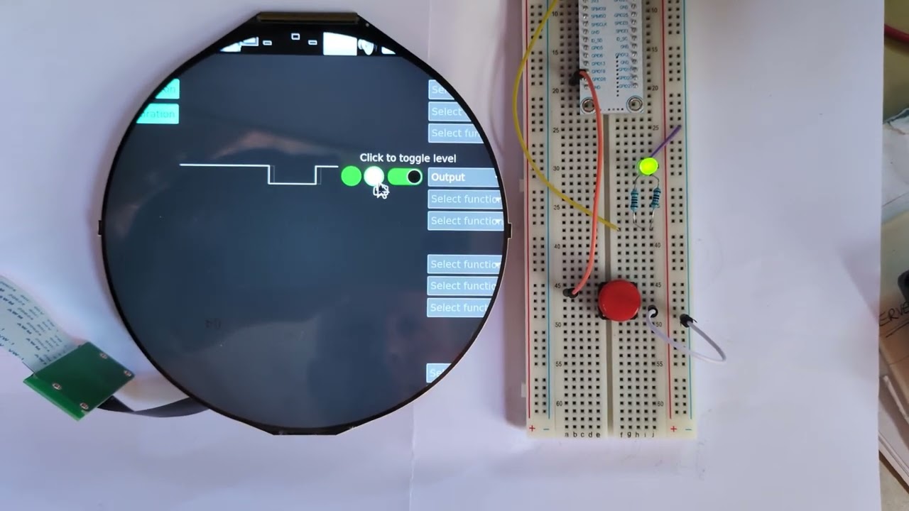 Controlling an LED on an Output