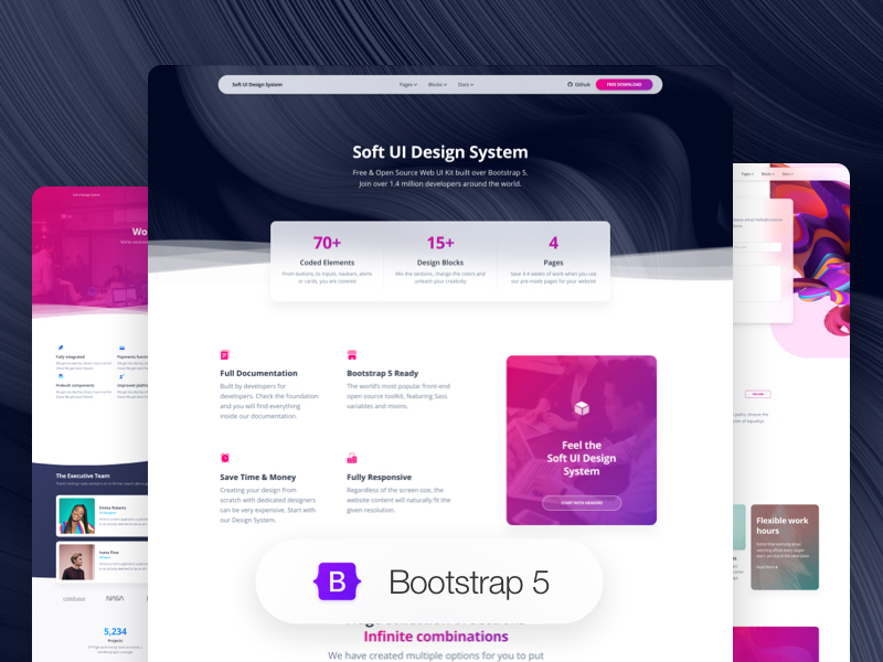 Soft UI Design System - Open-Source Bootstrap 5 UI Kit.