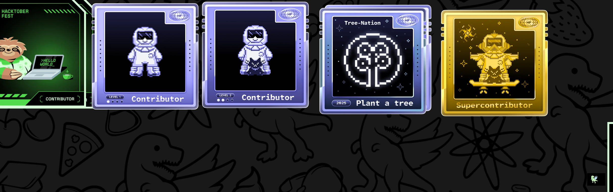 An image of @faizalimam9905's Holopin badges, which is a link to view their full Holopin profile