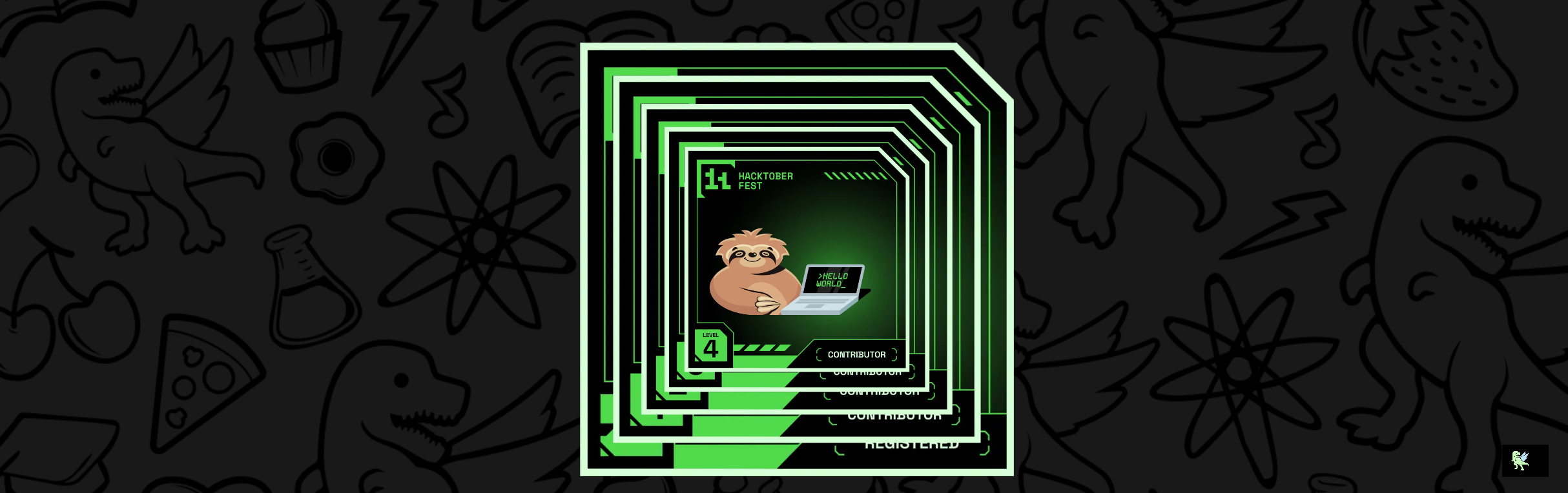 An image of @syamjir's Holopin badges, which is a link to view their full Holopin profile