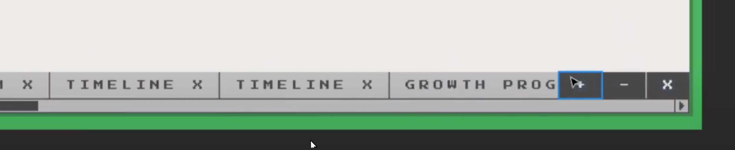 horizontal scrollbar