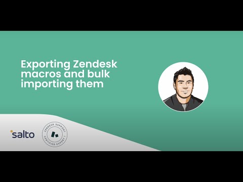 Export Zendesk Macros 