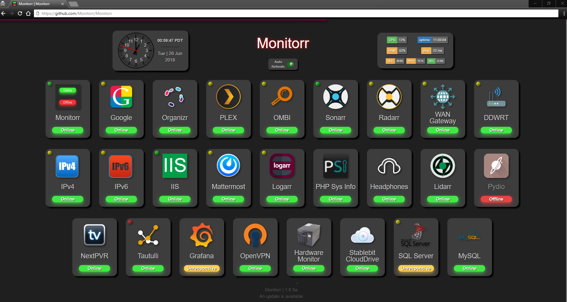 Monitorr Screenshot