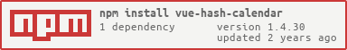 vue-hash-calendar