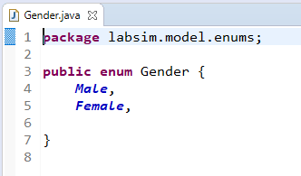 Gender Enum Example