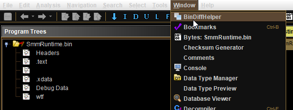 Open BinDiffHelper
