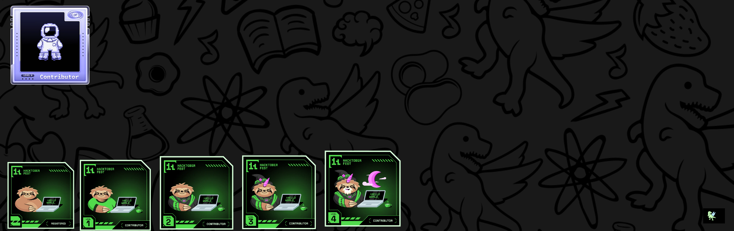 An image of @rajdeepchakrabortyrc's Holopin badges, which is a link to view their full Holopin profile