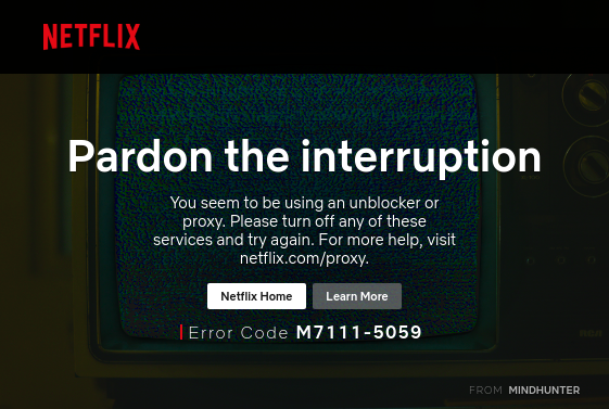 Netflix blocked