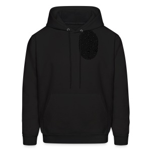 Black Fingerprint Hoodie