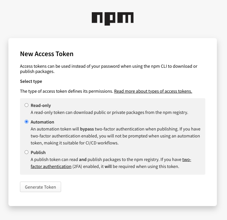 Get the NPM_TOKEN - 2