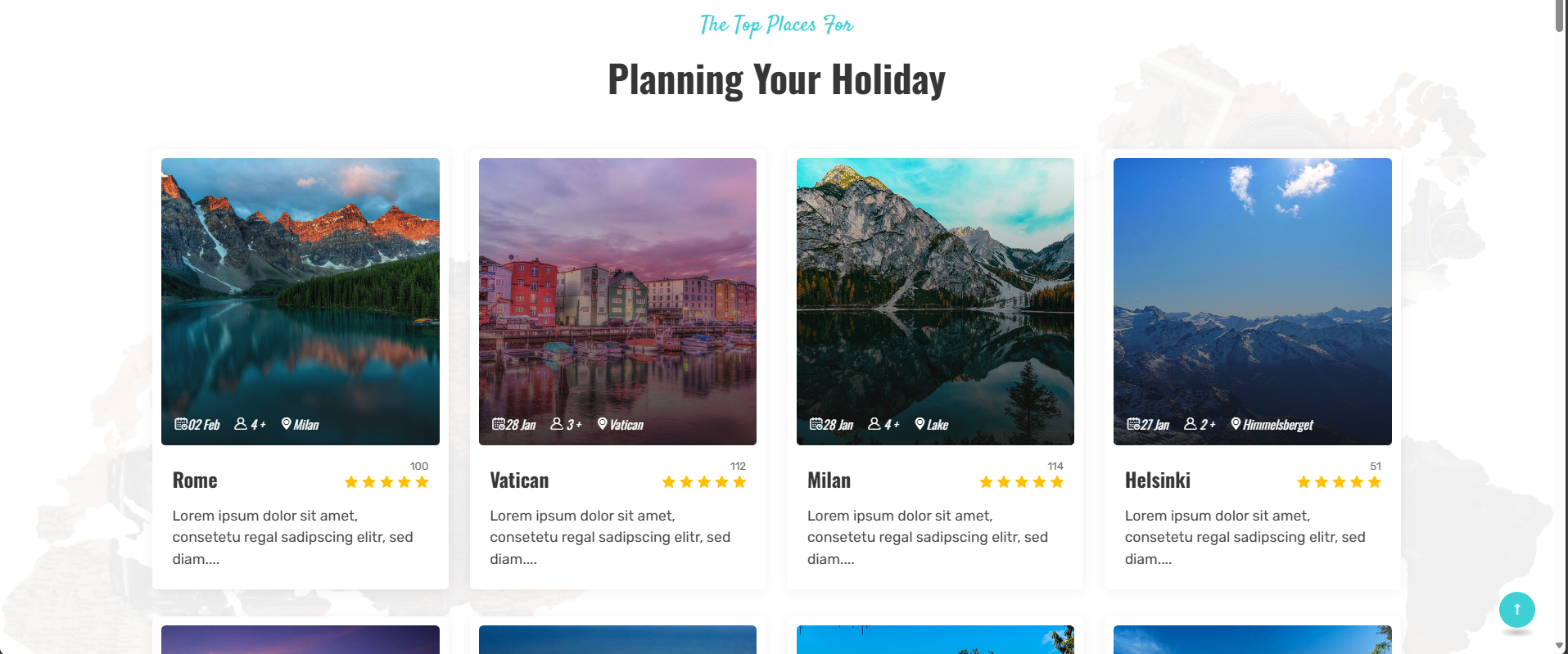 Planning your holiday