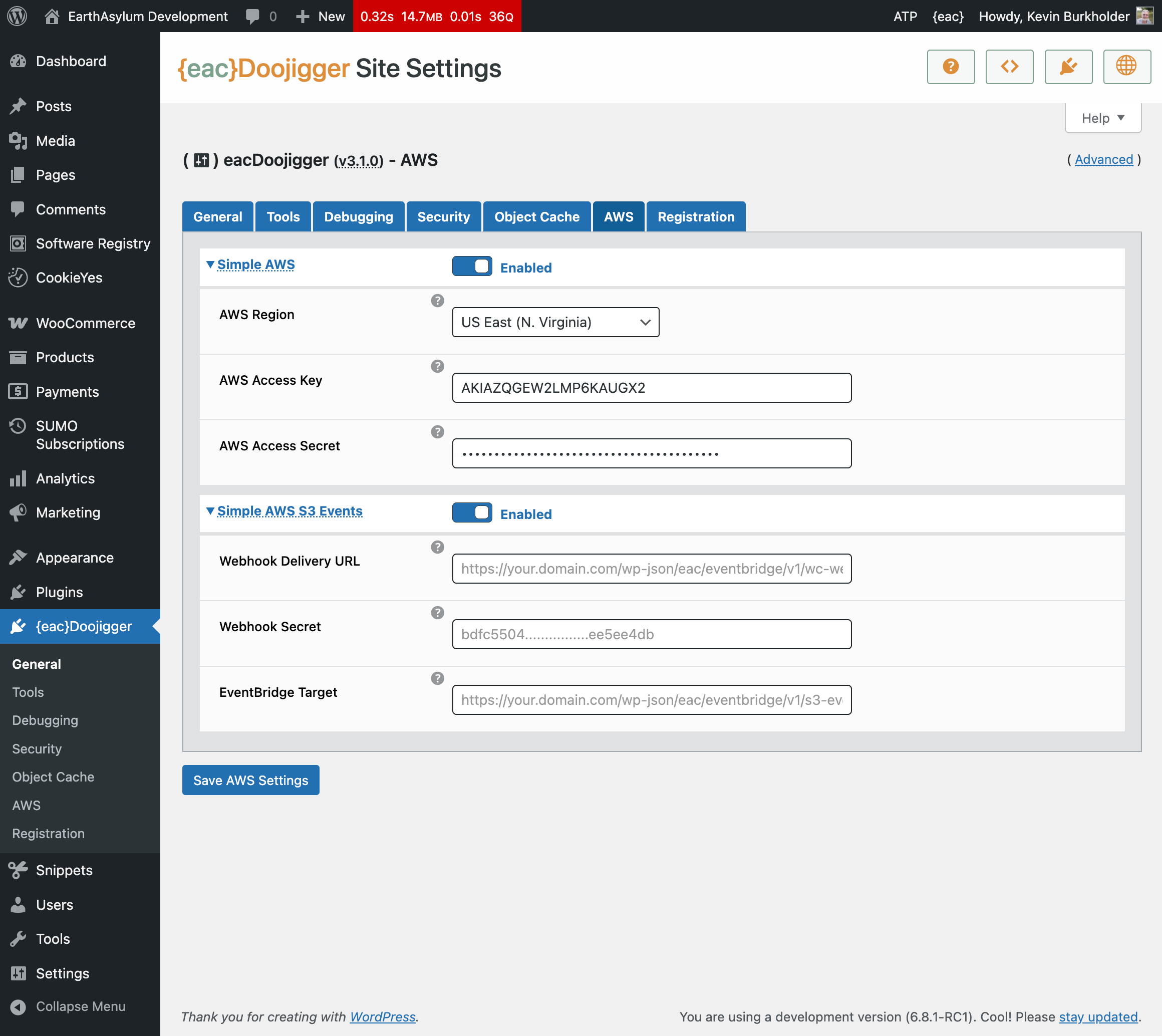 {eac}SimpleAWS Extension