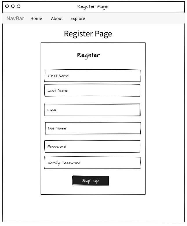 Register Page