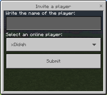 Invite a player