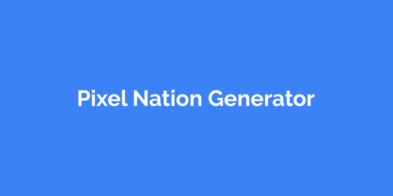 Pixel Nation Generator Demo