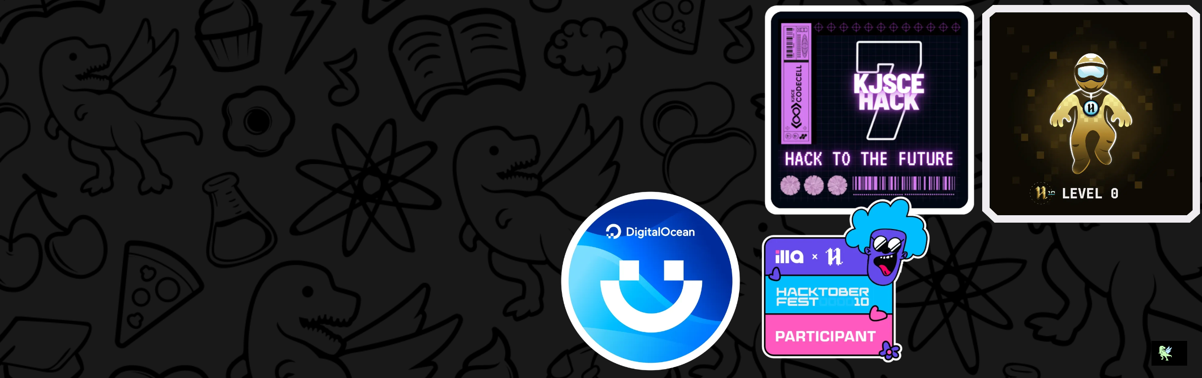 An image of @dhruv1238's Holopin badges, which is a link to view their full Holopin profile