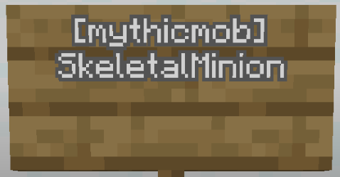 Example of spawning a mythic mob.