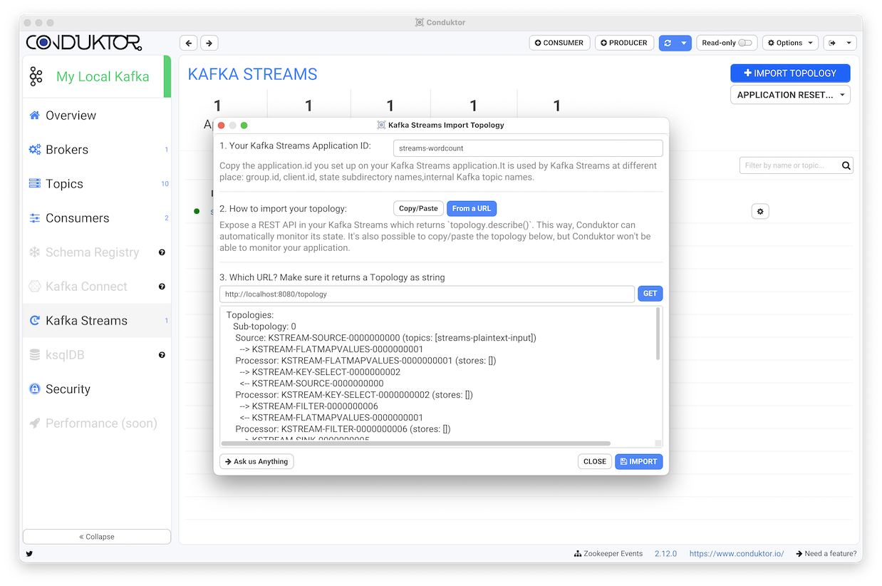 Conduktor Config Streams