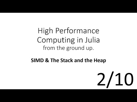 HPC in Julia (2/10) Lecture Video