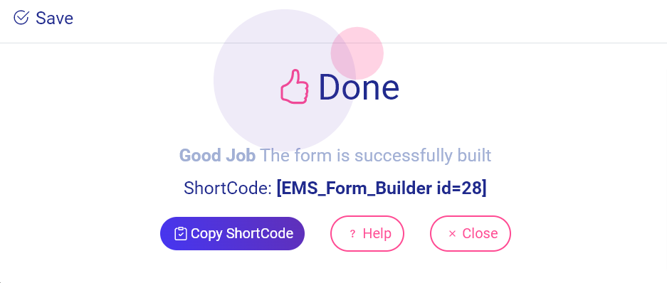 confirmation code form WordPress plugin