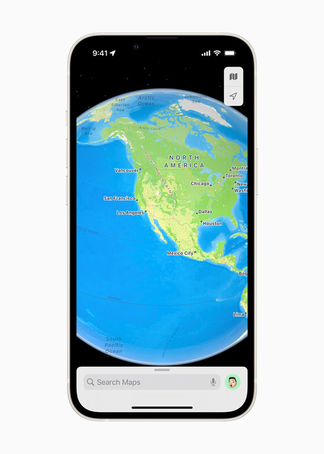 Apple Maps Interactive Globe, by Apple