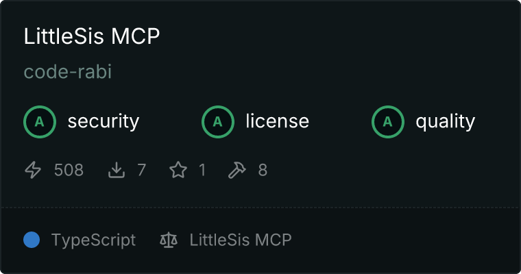 LittleSis MCP server