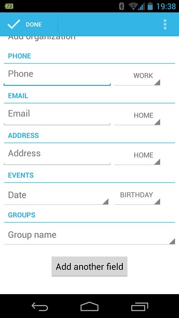 Selecting Group in the People app