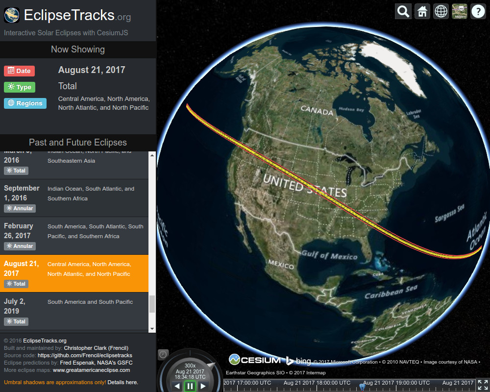 Total Solar Eclipse on August 21, 2017