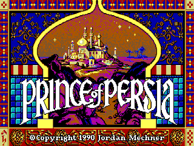 EGA Prince of Persia Game Screen