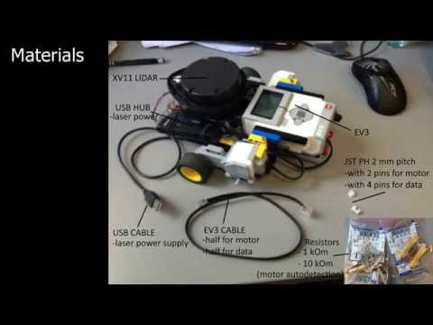 How to interface XV11 LIDAR to EV3 using ev3dev