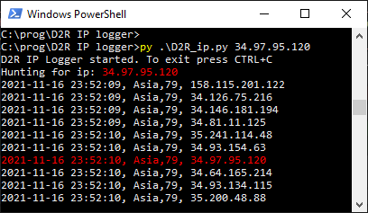 GitHub - nocawy/D2R-IP-logger: Python script to display and log the IP ...