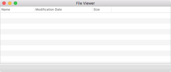 table with configured headers