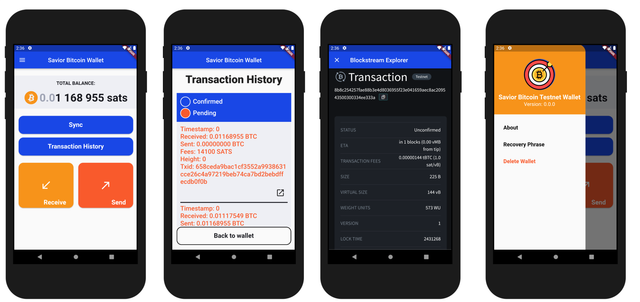 Savior Bitcoin Wallet Screen Specification 3