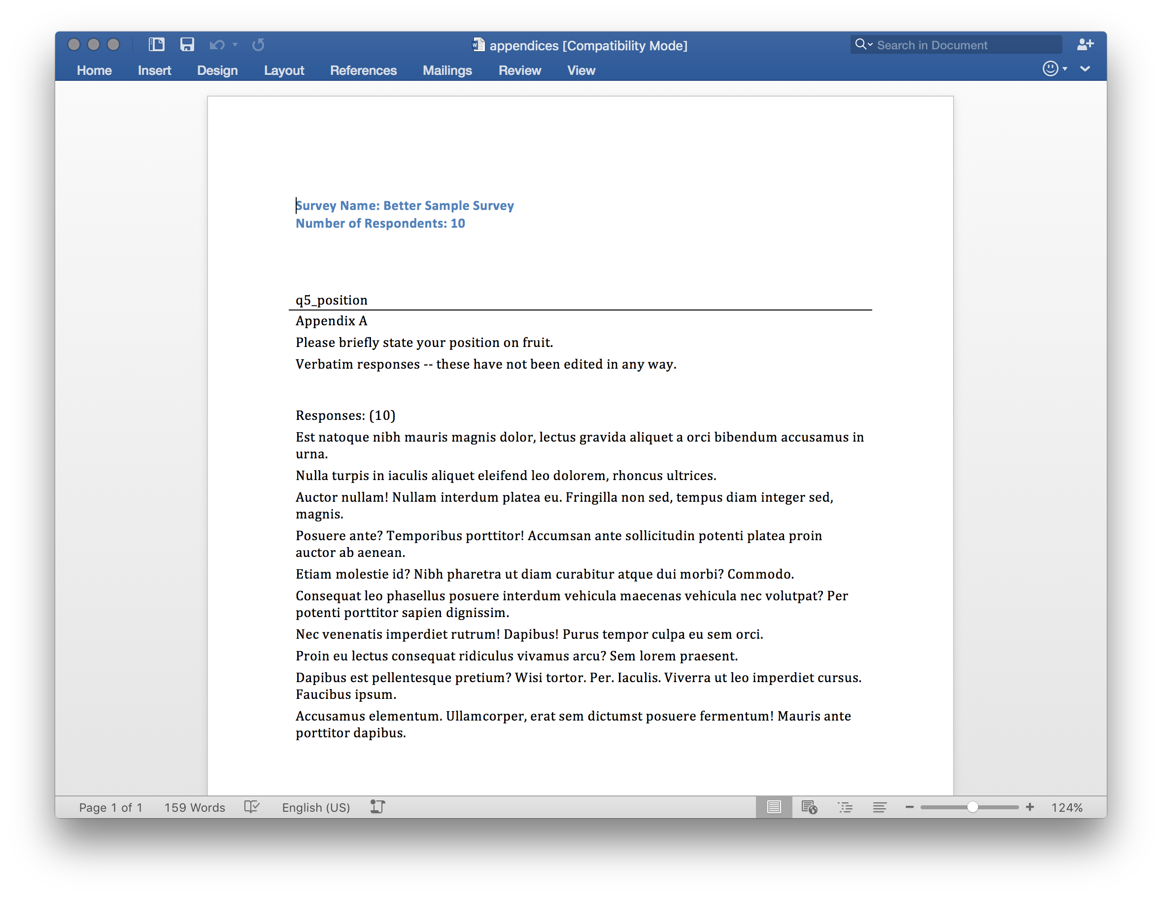 text appendices docx