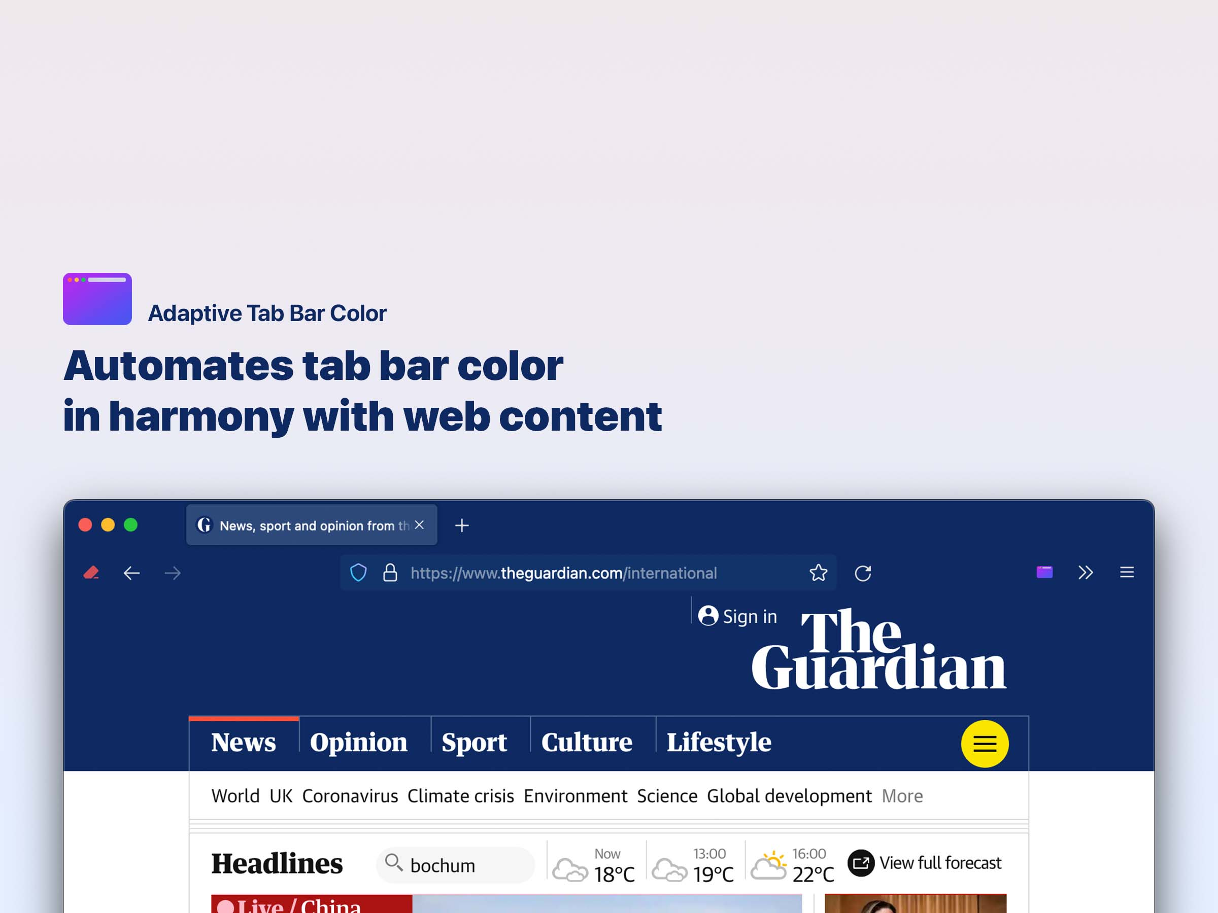 safari tab bar color css