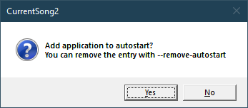 autostart dialog