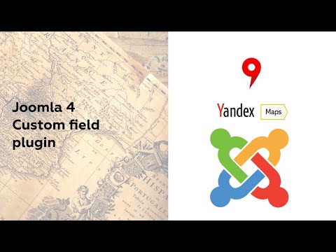 Fields pluging yandex map for Joomla 4