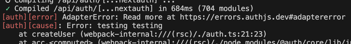 server log