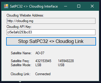 SatPC32 Connected