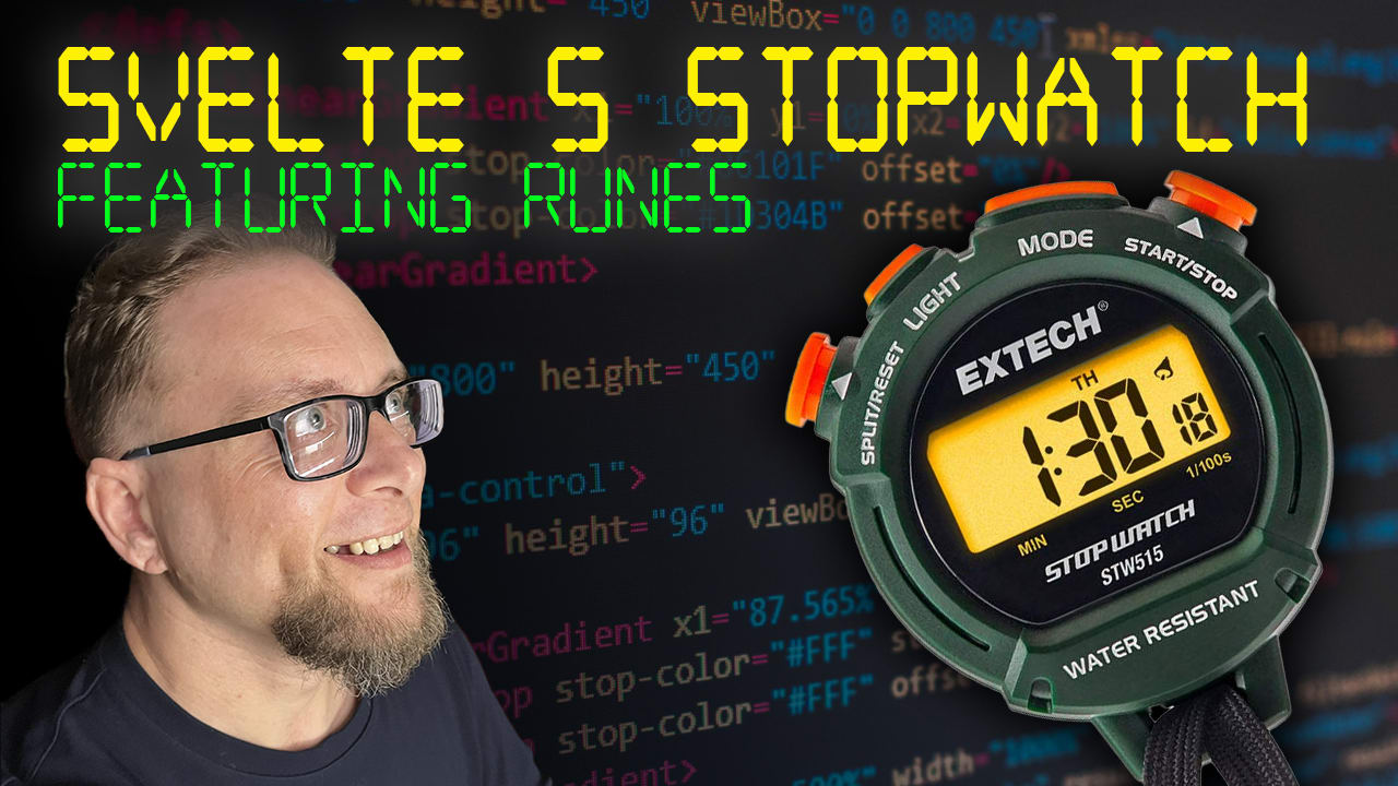 Svelte 5 Stopwatch (featuring runes)