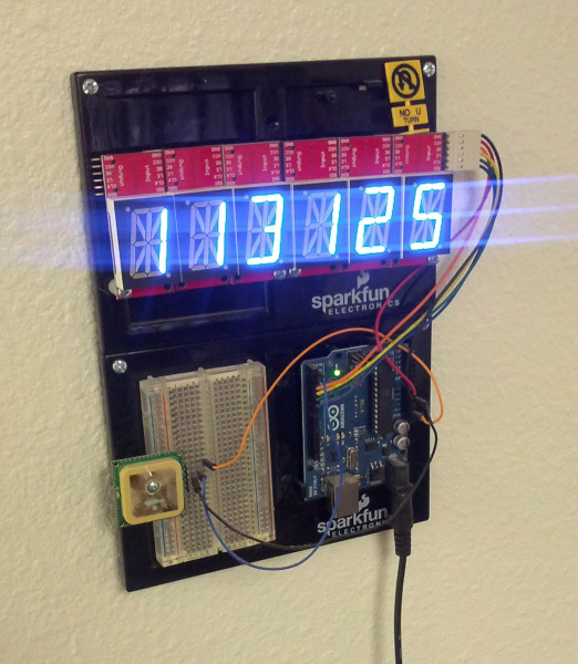 SparkFun GPS Wall Clock