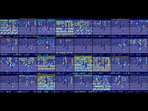 Activation heatmap for first convolutional layer of DDQN