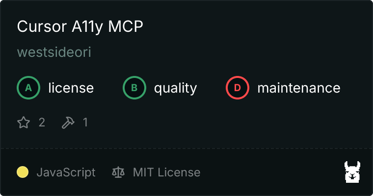 GitHub - westsideori/cursor-a11y-mcp · GitHub