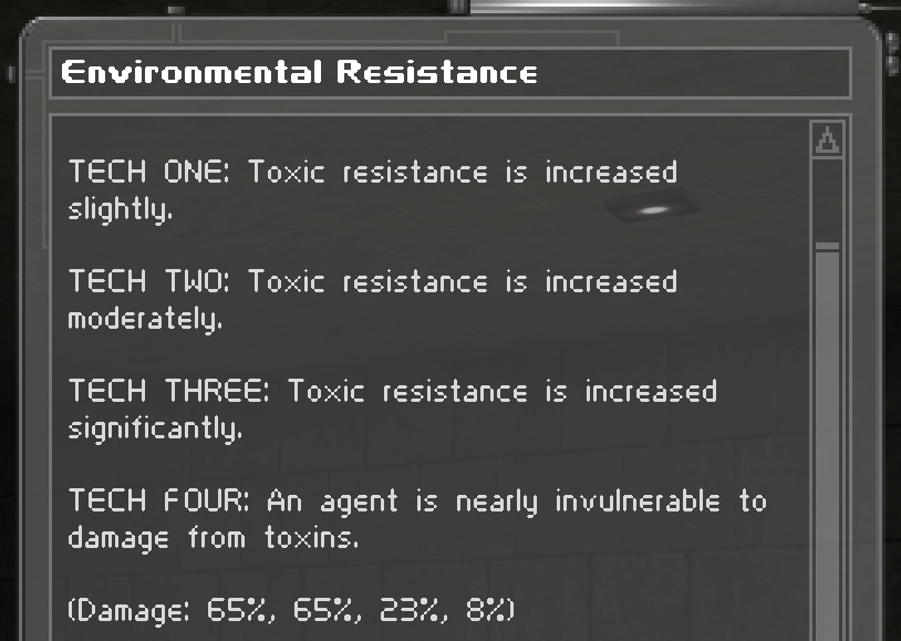 Environmental Resistance Augmentation Description