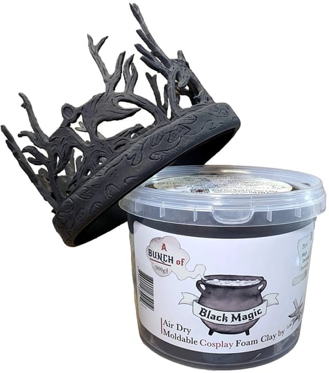 moldable-cosplay-foam-clay-black-900g-by-the-foamory-high-density-air-dries-like-eva-foam-light-weig-1